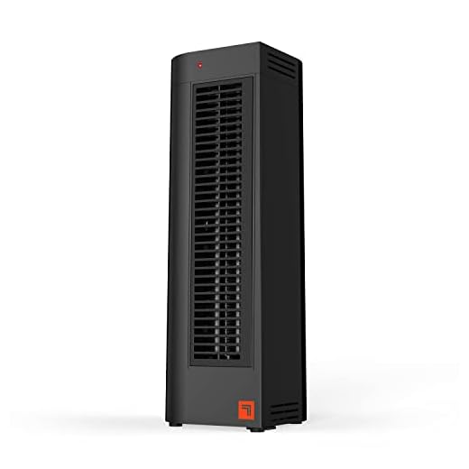 Sharper Image CERAMIC 3 Personal Tower Space Heater with 2 Heat Settings, Tip-Over Protection, Cool Touch Case, Touch Controls