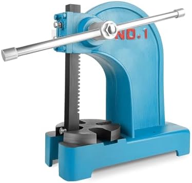 Heavy-Duty Manual Arbor Press -Ideal for Metal Punching, Rivet Pressing, Benchtop Stamping, Bending & Leather Working Tool