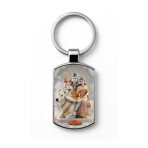Image of Stylish Metal Keychains with Permanent Glossy Print - Inspirational Quotes & Spiritual Designs - Perfect Key chains for loved ones, Personal Use, Gifts & Return Gifts