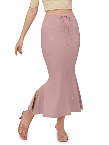 Image of Mehrang Stretchable Shimmer Saree Shapewear Petticoat for Women, Skirts for Women,Shape Wear Dress for Saree