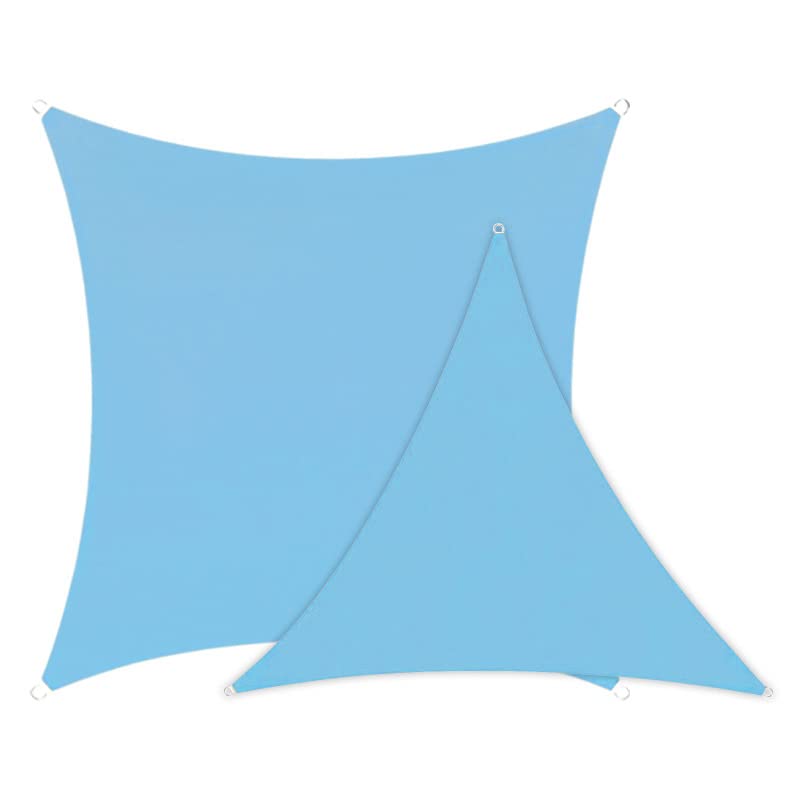 Voile d'ombrage pour étang de jardin bleu 2x4m, abri de pluie triangulaire pour pergola