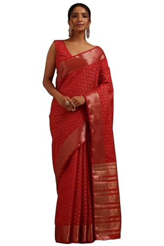 Image of Soch Womens Art Silk Zari Woven Saree