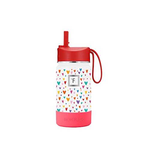 Iron Flask Kids Water Bottle Spring Bundle With Silicone Boot, Spring Kids Gift, Insulated, Cute, Durable, Fun - Hearts 18Oz #TOP26