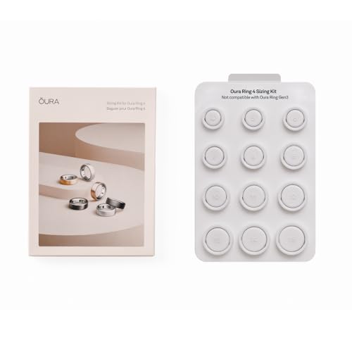 Oura Ring 4サイズキット - Oura Ring 4を購入する前のサイズ-ユニークなサイズ、標準のUSリングサイズではありません - 購入のクレジットを受け取ります - 画像1