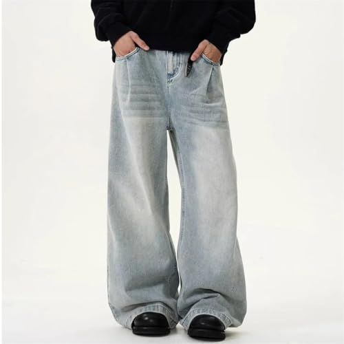 Men's Y2K Jeans Vintage Baggy Jean Pants Streetwear Relaxed Fit Jeans Trousers2