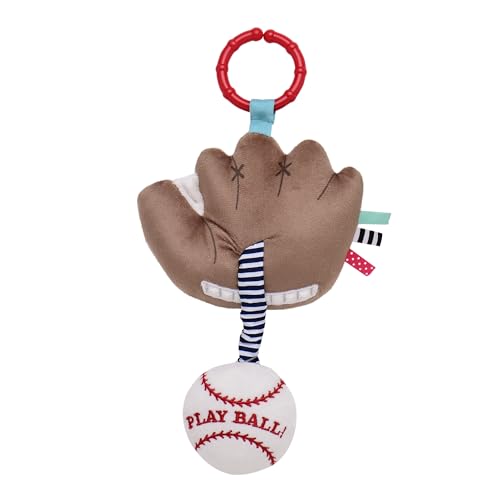 Image of Baby Starters Magic Years Baseball Activity Toy with Pull and Jiggle Vibration, Rattle and Travel Hook, Play Ball, 7 inch
