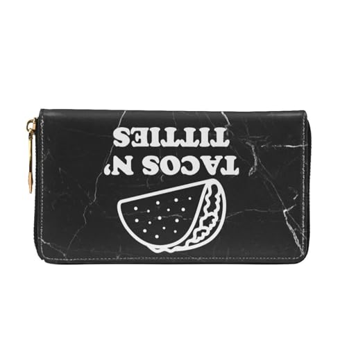Tacos and Titties Wallet Card Bag, Black3