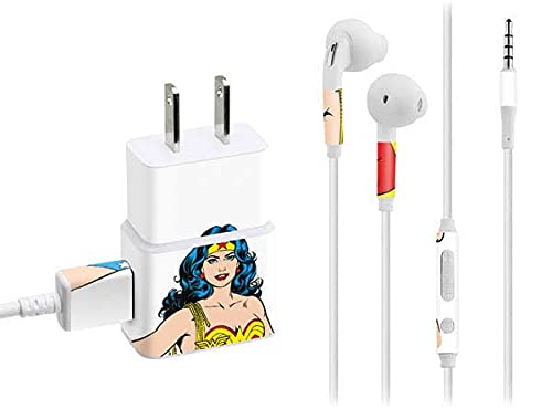 Skinit Decal Other Skin Compatible with Samsung Phone Charger - Officially Licensed Warner Bros Wonder Woman Design