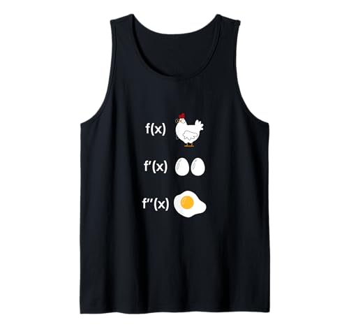 Función derivada matemáticas maestro huevo frito derivación pollo camiseta sin mangas