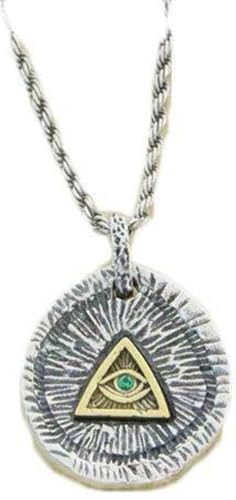 Colliers 925 Sterling Argent Rétro : L'Éclat de l'Oeil de Dieu
