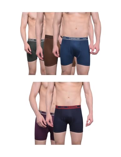 Image of Dollar Lehar Mens Combed Cotton Trunk - Actual Colour May Vary