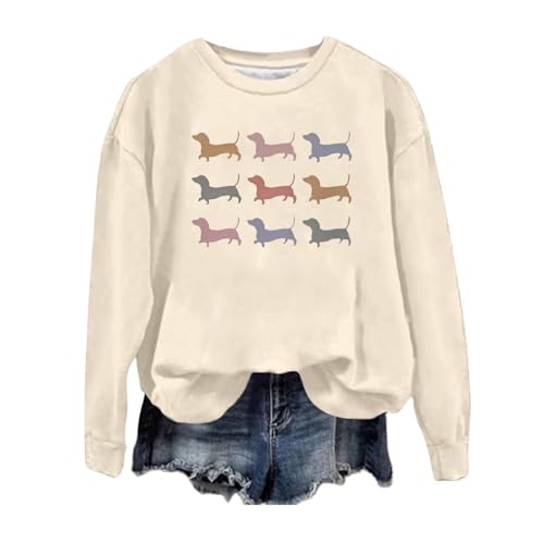 Sweatshirt femme imprimé pour l'automne : style casual chic et confort douillet en taille S