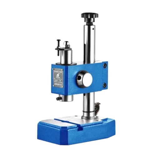 Quxxuol ハンドプレス機 卓上ボール盤 スタンピングマシン 高さ調節可能 高精度 操作が簡単 金属および非金属の薄板、ストリップ、コイル、せん断、打ち抜き、打ち抜き、曲げ、浅絞り、圧着、成形などの加工に適しています (スプリングタイプ,J03-0.3