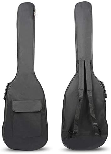 YiPaiSi 43 Inch Premium Electric Bass Guitar Gig Bag Backpack, Soft Guitar Case Cover Waterproof, Padded Dual Shoulder Strap, Adjustable Bag for Electric Bass Guitars