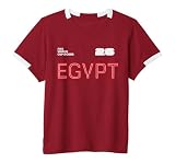 FIFA World CUP26 Egypt Youth Short-Sleeve Soccer Jersey, Red/White, Extra-Small
