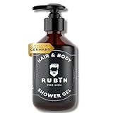 Rubin for Men sanftes 2-in-1 Männerduschgel 150 ml - Seife für Haare & Körper Herren - Shampoo...