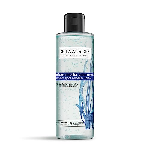 Bella Aurora - Soluzione Micellare Anti-Macchie 200 ml, Pulizia Profonda e Illuminante, Niacinamide (Vitamina B3), Acqua Glaciale ed Estratto Spirulina, Dermatologicamente Testata, Tutti i Tipi Pelle
