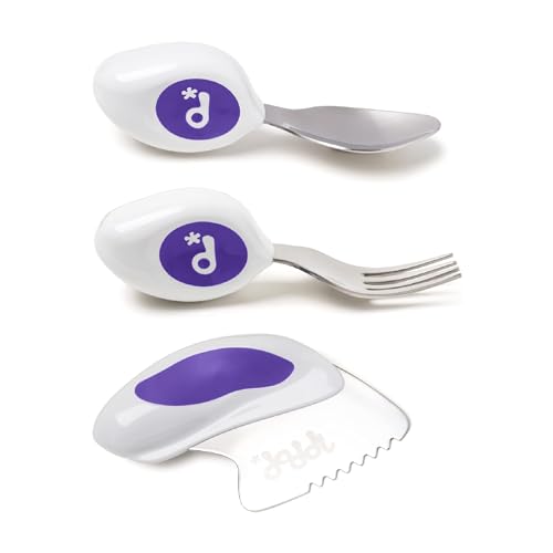 Ensemble 3 pièces doddl couteau, cuillère, fourchette - Apprenez à utiliser les couverts pour tout-petit en quelques minutes, les ustensiles pour 1 an et plus, les accessoires de sevrage, Indigo Ensemble 3 pièces doddl couteau, cuillère, fourchette - Apprenez à utiliser les couverts pour tout-petit en quelques minutes, les ustensiles pour 1 an et plus, les accessoires de sevrage, Indigo