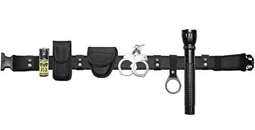 First Class POLICE, SHERIFF AND SECURITY NYLON DUTY BELT COMBO (Large)