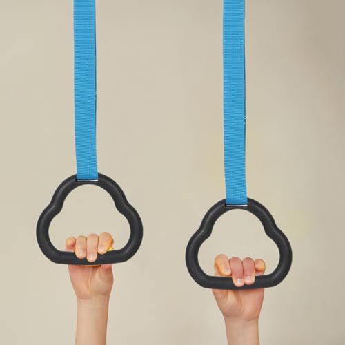 Anillas de gimnasia con correas antideslizantes ajustables azules miniatura 7