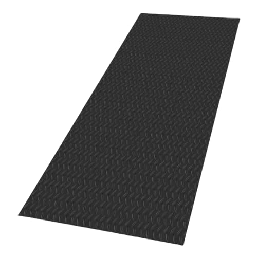 LDHHYH 4 x 8 FT Utility Truck Bed Mat, All Weather Protection Truck Bed Liner Mat Universal Size, Plastic Cargo Liner Cargo Mat for Your Truck Van SUV Pickup – Black