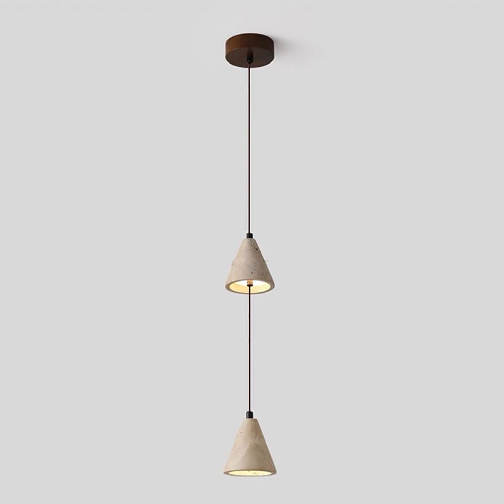 Lampe de chevet suspendue en travertin pour chambre et salon cosy