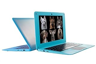 Bigmachine Windows 10 Ordinateur Portable Mini 10,1 Pouces 32 Go Clavier AZERTY Français Ultra Mince et léger Netbook Quad Core PC HDMI Webcam Netflix Youtube (Bleu)