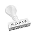 Produktbild WEDO 19324 Lagertext Stempel KOPIE, Kunststoff, Abdruckbreite ca. 45 mm, Schrifthöhe 6,5 mm, ergonomischer Griff, weiß