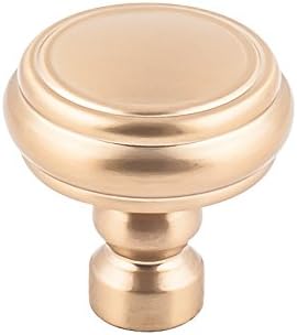 Brixton Rimmed Cabinet Knob - 1 1/4" Diameter in Honey Bronze