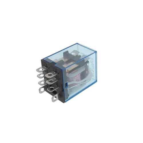 Relé de potencia de luz LED roja JQX-13FL para cuadros eléctricos 10A 2P2T