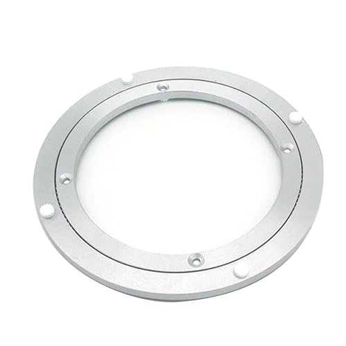 Silent Aluminum Alloy Dining Table Lazy Susan Base Bearing Rotating Round Table Rotating Rotating Disc, Suitable for Turntable, Tray, Kitchen Storage Rack(49cm)