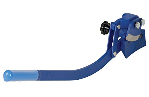 Vestil DD-10 Steel Manual Drum De Header with Blade 21 in. x 6-1/2 in. x 5-1/4 in. Blue