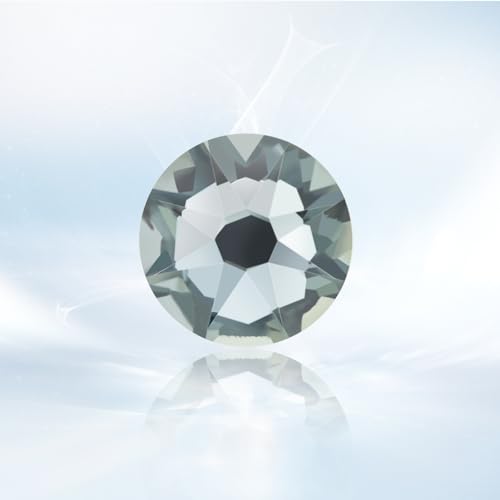 Image of Novani Gray Rhinestones 1440pcs Flat Back Round Rhinestone Style 2088 Sparkly Crystal Gemstones for Nail Art and Crafting SS16,3.8-4.0mm