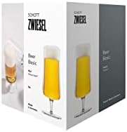 Schott Zwiesel Beer Basic Pils zestaw szklanek ze szkła w kolorze kryształu 0,3 l, wymiary: 7,6 cm x 7,6 cm x 17,8 cm, 130006