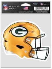 Green Bay Packers Helmet Fan Decals 3.75" x 5"
