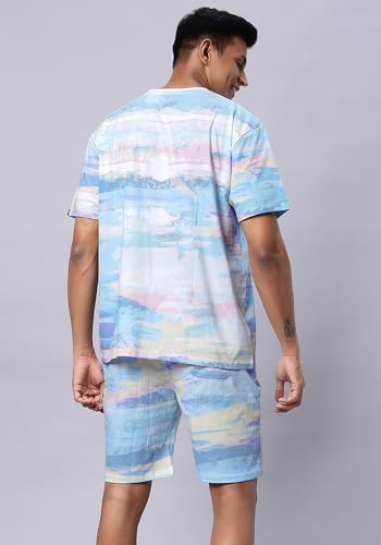 Image of Wear Your Opinion Mens Co ord Set All Over Printed T-Shirt & Short Set