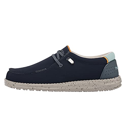 Hey Dude Wally Adv - Casual Men's Shoes - Color Ocean Blue - Lightweight Comfort - Ergonomic Memory Foam Insole - Designed in Italy and California Size UK 43