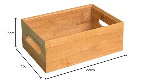 Oikos - Caixa Vazada de Bambu Empilhável