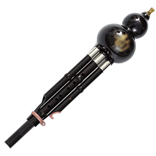 Flutes Hulusi C, Professional Performance Type Rosewood Hulusi, Cucurbit B Flat Chinese Traditional Instrument, For Beginners Musical Amateurs (Color : Black, Size : B Flat) #TOP6
