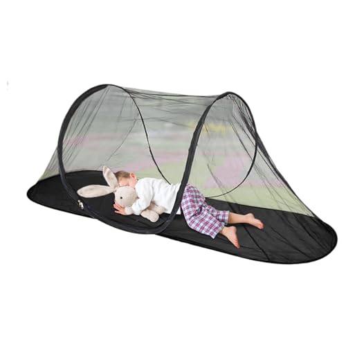 Nudorpn Mosquitera de cama para cama | Mosquitera grande y ligera plegable de malla – Impermeable transpirable para playa, balcón interior, patio o terraza parque jardín, coche, viaje adultos