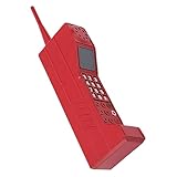 VICASKY Retro Vintage Eisen Handy Modell Dekoration Kreative Tisch-Ornament Im Nostalgie-Stil Kompaktes Desktop Schmuckstück Für Wohn Bühnenraum Rotes Old-School Telefon Vintage Adornment