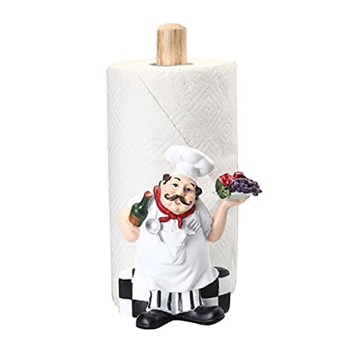 Porte-serviettes en papier de comptoir Fat Chef Support pour serviettes en papier pour cuisine