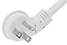 SF Cable 2ft 16/3 AWG Ultra Low Profile NEMA 5-15P Right Angle to NEMA 5-15R Power Cord, White