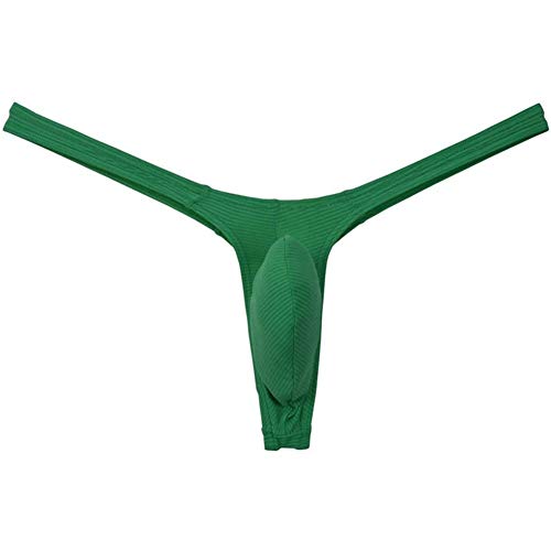 YINGJUN Herren-Zapfen-Unterwäsche Sexy Low Rise T-Back Under Höschen Exotisches Kleid (Color : Green, Size : L) Cover