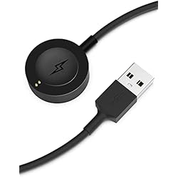 Cargador Inalambrico Smartwatch Fossil Base de carga compatible con Fossil Gen 4 Gen 5 Gen 5E Gen 6 Michael Kors Runway, Skagen Falster 2, Misfit Vapor 2, Diesel Guard 2.5 - Cable de carga USB 1M - Accesorios para relojes inteligentes