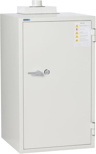 Phoenix Safe Lithium-ion Battery Charging Cabinet Safe, Contains and Prevents Spread of Battery Fires, 18 Outlets, Key Lock, 2 Shelves, 7.0 Cubic Feet, Model BSS6102