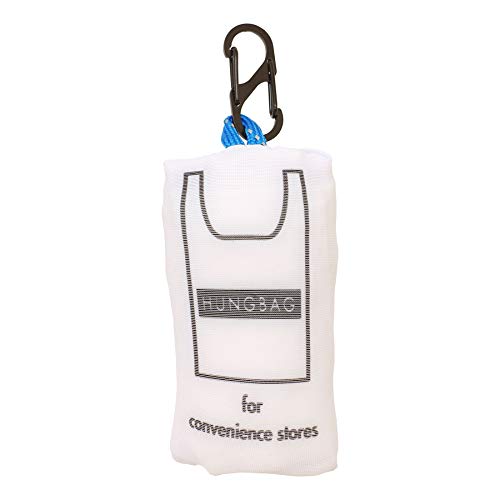 ヘミングス エコバッグ カラビナ付 WEEKENDHUNGBAG L ホワイト