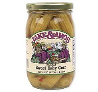 Jake & Amos Pickled Sweet Baby Corn - 16 Ounce