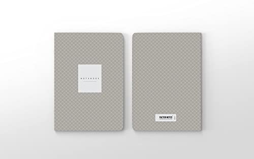 Image of Factor Notes 100 GSM A5 Notebook: Plain | 144 Pages (Grey Grid)