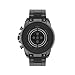 Fossil Unisex Gen 6 44mm Stainless Steel Touchscreen Smart Watch, Color: Smoke (Model: FTW4059V)